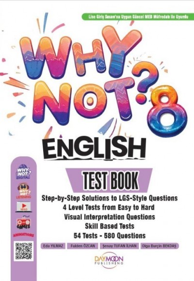Why Not 8. Sınıf Test Book DayMoon Publishing