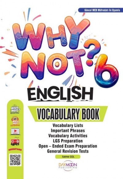 Why Not 6. Sınıf Vocabulary Book DayMoon Publishing