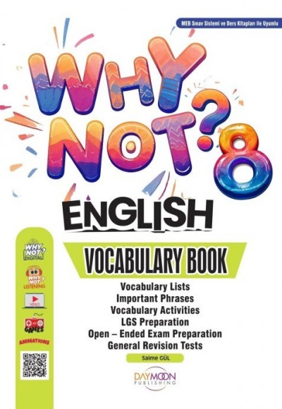 Why Not 8. Sınıf Vocabulary Book DayMoon Publishing