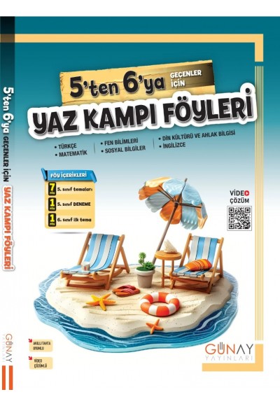 Günay Yayınları 5'ten 6'ya Geçenler İçin Yaz Tatili Föyleri