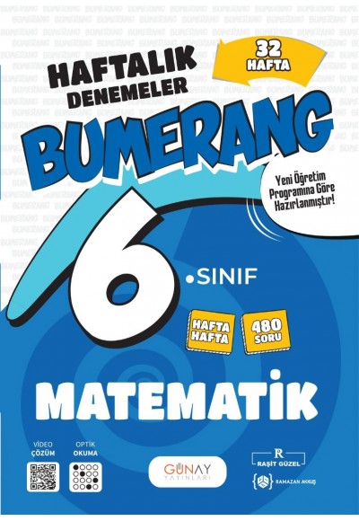 6.Sınıf Bumerang Serisi Matematik 32 Haftalık Denemeler
