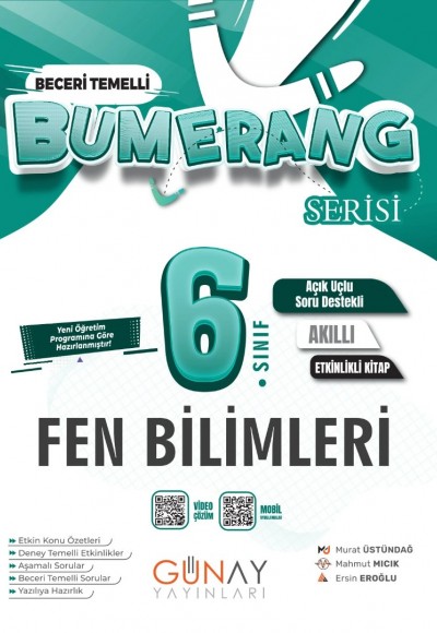 6. Sınıf Bumerang Serisi Fen Bilimleri Konu Anlatımlı ve Etkinlikli Soru Bankası