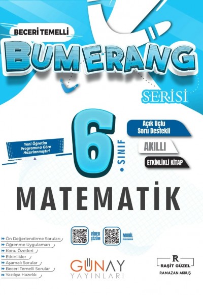 Günay Yayınları 6. Sınıf Matematik Etkinlikli Bumerang Serisi