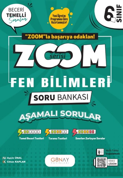 Günay Yayınları 6. Sınıf Fen Bilimleri Zoom Soru Bankası