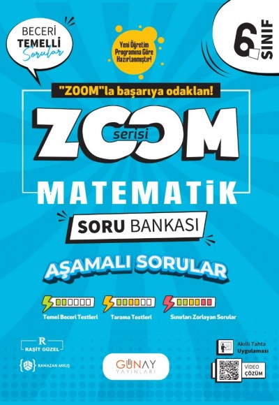 Günay Yayınları 6. Sınıf Matematik Zoom Soru Bankası