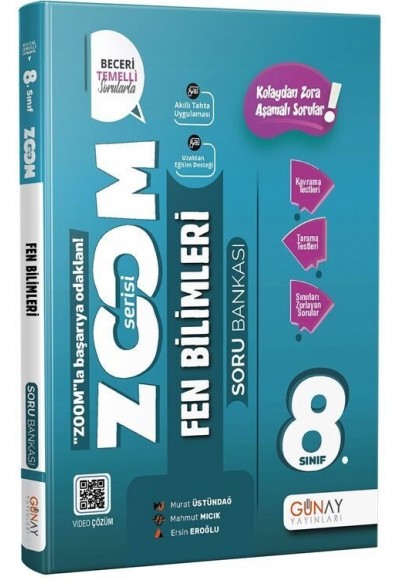Günay Yayınları 8. Sınıf LGS Fen Bilimleri Yeni Zoom Soru Bankası