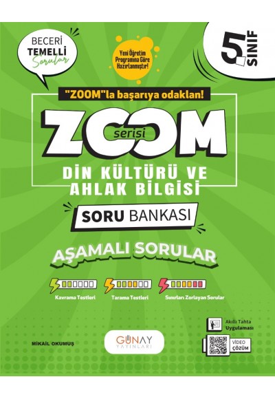 Günay Yayınları 5. Sınıf Din Kültürü ve Ahlak Bilgisi Zoom Soru Bankası