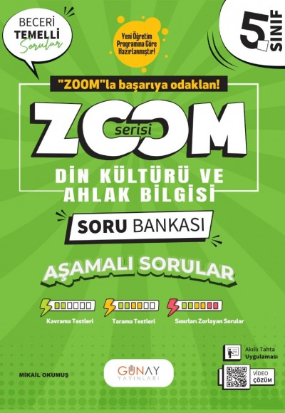 Günay Yayınları 5. Sınıf Din Kültürü ve Ahlak Bilgisi Zoom Soru Bankası