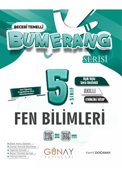 Günay Yayınları 5. Sınıf Fen Bilimleri Etkinlikli Defter Bumerang