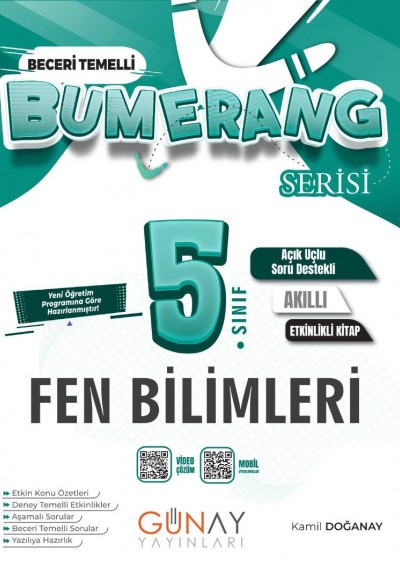 Günay Yayınları 5. Sınıf Fen Bilimleri Etkinlikli Defter Bumerang