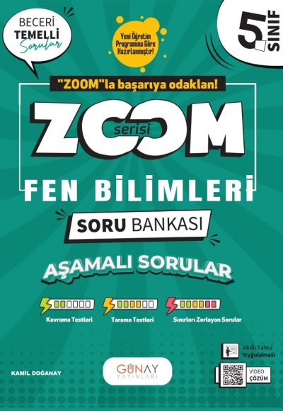 Günay Yayınları 5. Sınıf Fen Bilimleri Zoom Soru Bankası