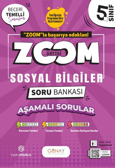 Günay Yayınları 5. Sınıf Sosyal Bilgiler Zoom Soru Bankası