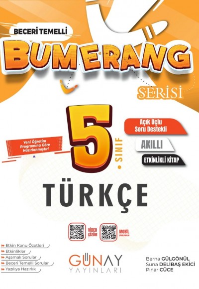 Günay Yayınları 5. Sınıf Türkçe Etkinlikli Defter Bumerang